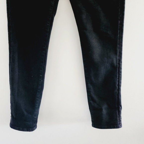 7 For All Mankind Luxe Vintage Josefina Black Skinny Mid-rise Jeans - Picture 3 of 9